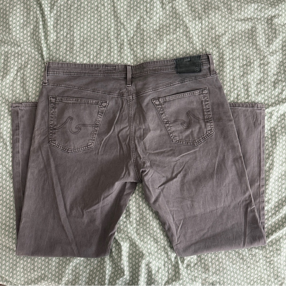 AG Graduate SUD Sueded Tailored Leg in Folkestone Grey - Picture 7 of 12